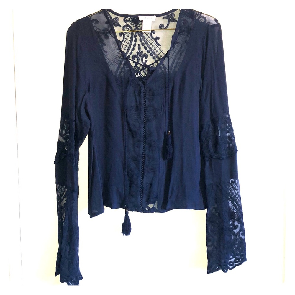 See-through lace top